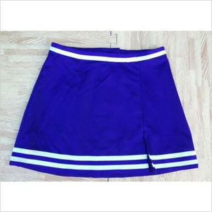 NEW XL PURPLE WHITE CHEERLEADER UNIFORM SKIRT
